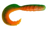 Приманка ZUB-HIBINA 220мм(8,7")-1шт, ((цвет 022) зеленый верх-оранжевый низ)