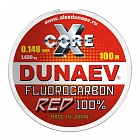 Леска Dunaev Fluorocarbon RED (0.104мм 100м)