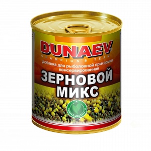 Добавка для прикормки металлобанка 320мл "Дунаев Зерновой Микс"