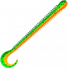 Приманка ZUB-WORM-ZANDER 135мм-5шт, ((цвет 022) зелено-оранжевый)