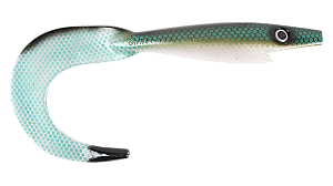 Силиконовая приманка Strike Pro Giant Pig Tail, 400 мм, 150 гр, цвет: Baltic Herring, (уп./1шт.), (S