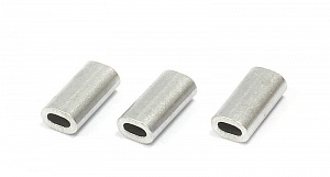 Обжимные трубочки Gurza-Oval Alluminum Tube № C (dia1,4x2,8x10mm) (20шт/уп)