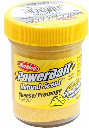 Паста форелевая Berkley PowerBait Natural Scent Trout Bait 50гр Cheese #Chartreuse
