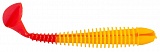 Приманка ZUB-SWING 99мм-4шт, ((цвет 011) желто-красный)